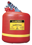 5-gal. Polyethylene Type I Flammables Can, stainless steel hardware, 12-3/4" x 16"