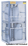 Cylinder Safety Cabinet - 30"w x 32"d x 65"h - 8 Vert. LPG Tanks
