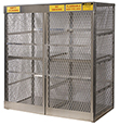 Cylinder Safety Cabinet - 60"w x 32"d x 65"h - 16 Vert. LPG Tanks