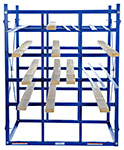 Horizontal Bar & Pipe Storage Rack - Pigeonhole Style, Starter, 48-1/2"W x 48"D x 60"H