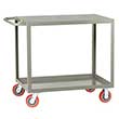 Medium Duty Service Cart - 2 Shelves, 30"W x 60"L, Flush Top