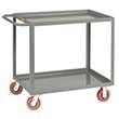 Medium Duty Service Cart - 2 Shelves, 30"W x 48"L, Lip Top