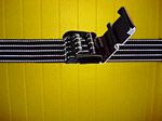Parking Column Protector - Black Reflective w/ Locking Buckle Strap, 158", (set of 2)