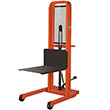 Manual Stacker - 52" Raised Ht. Platform, 1000 lb. Cap., 66" x 25" x 38"
