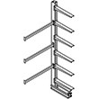 Cantilever Rack Single Sided Adder - 12'H x 4'W - (6) 48" Arms 1,000 lb. Cap. ea.