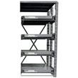Roll-Out Shelving Rack Adder - 36"W x 48"D x 62"H, 3 Shelves, 2000 lbs. per Shelf