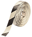 Floor Tape - White with Black, 2-in. x 100-ft.