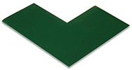 Floor Tape - Angle, Green, 6-in. x 6-in. x 3-in., Box of 100