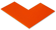 Floor Tape - Angle, Orange, 6-in. x 6-in. x 3-in., Box of 100