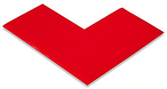 Floor Tape - Angle, Red, 6-in. x 6-in. x 3-in., Box of 100
