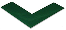 Floor Tape - Angle, Green, 6-in. x 6-in. x 2-in., Box of 100