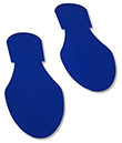 Floor Tape - Blue Foot Print, Pack of 50