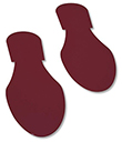 Floor Tape - Brown Foot Print, Pack of 50