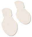 Floor Tape - White Foot Print, Pack of 50