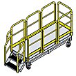 Mobile Work Platform - 25.5 Sq.Ft., 27"H Deck