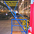 High Pallet Pivot Safety Gate - 100"W x 88"H x 60"D