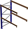 Pallet Rack Adder Section, 96"H x 48"D x 48"W, 5610 lbs. Cap., 2 Beam Levels