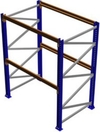 Pallet Rack Starter Section, 96"H x 48"D x 96"W, 6820 lbs. Cap., 2 Beam Levels