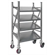 Steel Pick Shelving, Mobile - Single - Tilt, 60"h x 39"w x 32"d