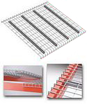 Wire Rack Deck, 42 x 58, 2" x 4" mesh, 4 channels - 3600 lbs. cap.