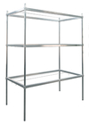 Aluminum Cannabis Drying Rack with Three Adjustable Frames - 96"W x 36"D x 84"H