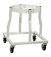 Mixing Bowl Dolly for Cannabis Edibles - 26-3/4"W x 30-3/8"H, 20-1/4" ring diameter
