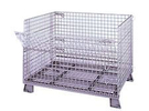 Foldable/Stackable Wire Container; 4000 Lbs. Cap. - 40dx 48w x 42.5h