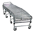 Flexible Roller Conveyor - 5-1/4" Axle Centers - 30"W, Length: 5'6" to 16'9"