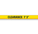 Lettering Kit for Clearance Bar - Black, "CLEARANCE"