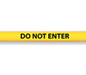 Lettering Kit for Clearance Bar - Black, "DO NOT ENTER"