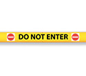 Lettering Kit for Clearance Bar - Black, "DO NOT ENTER" with Symbols