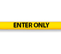 Lettering Kit for Clearance Bar - Black, "ENTER ONLY"