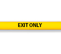 Lettering Kit for Clearance Bar - Black, "EXIT ONLY"