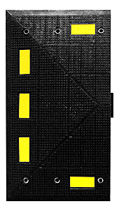 Wide Speed Hump End Cap (Male) - 35-1/2"L x 19-3/4"W x 2"H