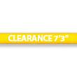 Lettering Kit for Clearance Bar - White, "CLEARANCE"