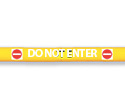 Lettering Kit for Clearance Bar - White, "DO NOT ENTER" with Symbols