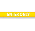 Lettering Kit for Clearance Bar - White, "ENTER ONLY"