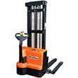 Power Stacker, 150" Raised Ht., 2200 lbs. Cap., Adjustable Forks