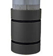 Parking Column Protector - Round, Black, Carton of 3