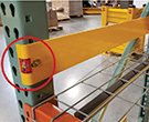 Pallet Guide Rail with Back Stop - 4"H x 42"L - 1/4" Steel
