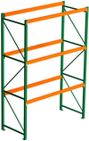 Pallet Rack Starter - 96w x 36d x 192h, 3 Beam Levels - 5080 Cap. Beams