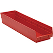 Shelf Bins - 23-5/8"L x 6-5/8"W x 4"H, Carton of 8