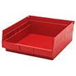 Shelf Bins - 11-7/8"L x 11-1/8"W x 4"H, Carton of 8