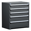 Heavy Duty Modular Drawer Cabinet - 36"W x 18"D x 40"H with 5 Drawers