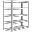 Record Storage Shelving - 69"W x 30"D x 105"H, 5 Shelves, With Decking
