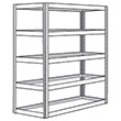Record Storage Shelving - 69"W x 30"D x 105"H, 5 Shelves, No Decking