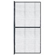 60"W x 10'H Panel & 2"W Post - 62" Overall Width