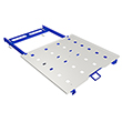 Rack Mounted Roll Out Pallet with Top Plate - 46"W x 42"D, 1,000 lb. Cap.