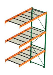 Pallet Rack with Wire Decking - Adder, 3 Beam Levels - 108"w x 42"d x 168"h - 7320 Cap. Beams