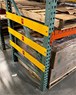 Pallet Rack Frame Protector, 42"W x 4"H, 1/4" steel